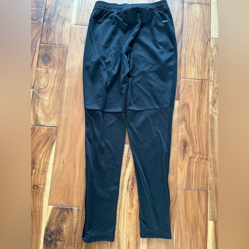 Adidas ClimaCool Black Track Pants Sz Small Zip Up Joggers